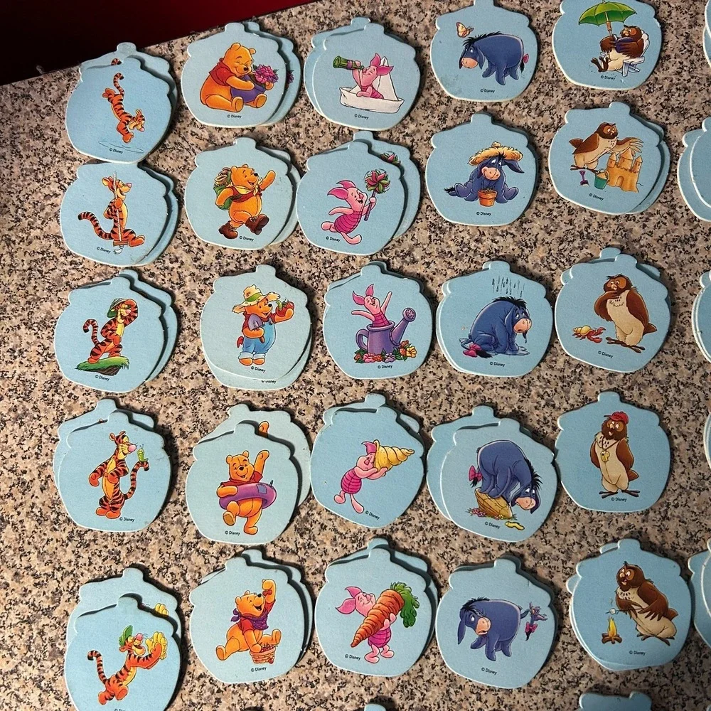 1996 Winnie the Pooh Memory Matching Game 69 Replacement Cards 33 Matches no box